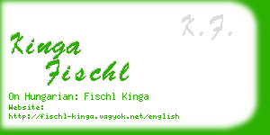 kinga fischl business card